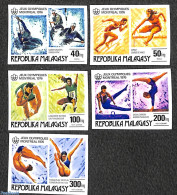 Madagascar 1976 Olympic Games Montreal 5v Imperforated, Mint NH, Sport - Athletics - Gymnastics - Kayaks & Rowing - Ol.. - Athletics