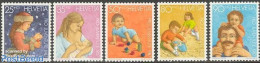 Switzerland 1987 Pro Juventute 5v, Mint NH, Religion - Various - Christmas - Toys & Children's Games - Ongebruikt