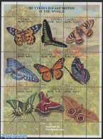 Eritrea 1997 Butterflies 9v M/s, Psaphis Eusemoides, Mint NH, Nature - Butterflies - Erythrée