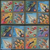Burundi 1975 Space Exploration 4x4v [+], Mint NH, Transport - Space Exploration - Other & Unclassified