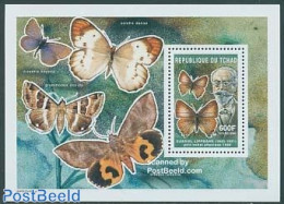 Chad 2004 G. Lippmann S/s, Mint NH, History - Nature - Science - Nobel Prize Winners - Butterflies - Physicians - Sonstige & Ohne Zuordnung