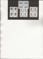 TIMBRES TAXES N° 109 A 112 BLOC DE 4 NEUF SANS CHARNIERE -ANNEE 1963 - COTE : 18 € - 1960-.... Nuevos