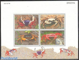 Thailand 1994 Crabs S/s, Mint NH, Nature - Shells & Crustaceans - Crabs And Lobsters - Vita Acquatica