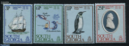 South Georgia / Falklands Dep. 1979 James Cook 4v, Mint NH, History - Nature - Transport - Various - Explorers - Birds.. - Explorateurs