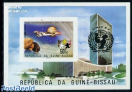 Guinea Bissau 1979 Year Of The Child S/s Imperforated, Mint NH, History - Transport - Various - Unicef - Space Explora.. - Unclassified