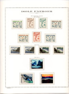 Faroe Islands, Foroyar, MNH, Collection 1975 - 1990, Michel 7 - 210, Mounted On Marini Sheets, C.v. 330€ - Féroé (Iles)