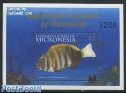 Micronesia 2001 Harlekin Fish S/s, Mint NH, Nature - Fish - Poissons