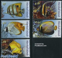 Marshall Islands 2008 Definitives, Tropical Fish 5v, Mint NH, Nature - Fish - Poissons