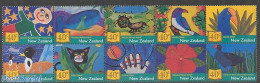 New Zealand 2002 Children Book Festival 10v [++++], Mint NH, Nature - Birds - Cats - Art - Children's Books Illustrati.. - Neufs