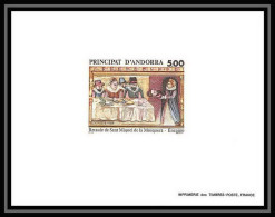 épreuve De Luxe / Deluxe Proof Andorre Andorra N°384 Tableau (tableaux Painting) Saint Michel De La Mosquera Encamp - Unused Stamps