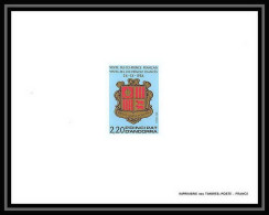 épreuve De Luxe / Deluxe Proof Andorre Andorra N°355 Visite Du Co-Prince Français 1986 Blason Armoirie - Briefmarken