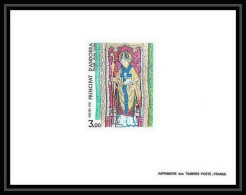 épreuve De Luxe / Deluxe Proof Andorre Andorra N°297 Tableau Tableaux Painting Détail D'une Borderie Sur Une Chasuble - Unused Stamps