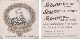 5002780 Bierdeckel Quadratisch - Scheffel Kräusen Naturtrüb - Beer Mats