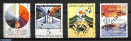 Cyprus 1989 Mixed Issue 4v SPECIMEN, Mint NH, Health - History - Nature - Food & Drink - Europa Hang-on Issues - Fish .. - Neufs