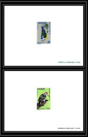 épreuve De Luxe / Deluxe Proof Andorre Andorra N°232/233 Oiseaux (birds) Mesange Et Pie - Chickadees Magpies - Unused Stamps