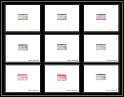 épreuve De Luxe / Deluxe Proof Andorre Andorra N°316 / 324 Ecu Primitif Des Vallées 9 Valeurs Complet - Unused Stamps
