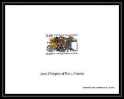 Andorre Andorra Bloc BF N°479 Jeux Olympiques (olympic Games) ATLANTA 1996 Velo Non Dentelé ** MNH Imperf Deluxe Proof - Ete 1996: Atlanta