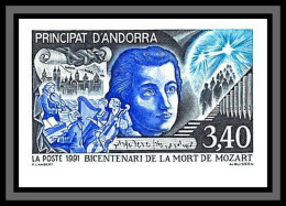 Andorre (Andorra) N°408 Mozart Musique Music Non Dentelé Imperf Neuf ** MNH 1991  - Unused Stamps
