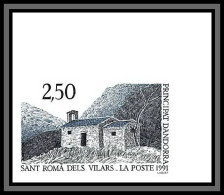 Andorre (Andorra) N°400 La Chapelle De Saint Roma Dels Vilars Eglise Church Non Dentelé Imperf Neuf ** MNH 1991 - Unused Stamps
