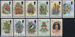 Cayman Islands 1982 Definitives 11v (with Year 1982), Mint NH, History - Nature - Coat Of Arms - Birds - Fish - Flower.. - Poissons