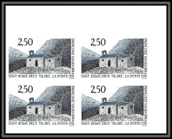 Andorre (Andorra) N°400 La Chapelle De Saint Roma Dels Vilars Eglise Church Non Dentelé Imperf Neuf ** MNH 1991 Bloc 4 - Ungebraucht