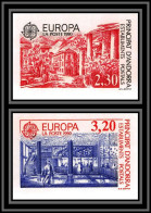 Andorre (Andorra) N°388/389 Europa1990 Batiments Postaux Poste Non Dentelé Imperf ** MNH Cote 72 Euros - Ongebruikt