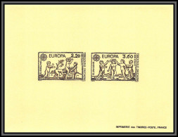 Andorre (Andorra) N°378/379 Europa 1989 Enfants Child épreuve De Luxe Collective (deluxe Proof)  - 1988