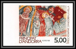 Andorre (Andorra) N°375 Tableau (painting) Fresque église D'Andorra La Vieille Church Non Dentelé Imperf MNH ** Core 50 - Unused Stamps