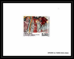 Andorre (Andorra) N°375 Fresque église Andorra La Vieille Church épreuve De Luxe/deluxe Proof Cote 70 Tableau Painting  - Unused Stamps