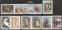 Ecuador 2002 Tourism/Fauna Conference 10v (2v+4x[:]), Mint NH, Nature - Animals (others & Mixed) - Birds - Reptiles - .. - Equateur