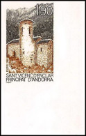 Andorre (Andorra) N°354 Siante-Vicente D'Enclar Eglise Church Non Dentelé Imperf ** Mnh - Ungebraucht