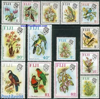 Fiji 1975 Definitives 14v, Mint NH, Nature - Birds - Flowers & Plants - Autres & Non Classés