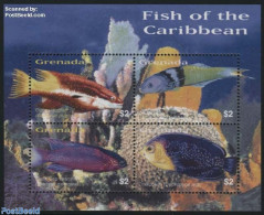 Grenada 2003 Fish 4v M/s, Mint NH, Nature - Fish - Fishes