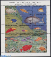 Grenada Grenadines 1991 Fish 15v M/s, Mint NH, Nature - Fish - Peces