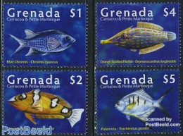 Grenada Grenadines 2008 Tropical Fish 4v, Mint NH, Nature - Fish - Fishes