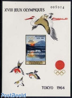 Guinea, Republic 1964 Olympic Games S/s Imperforated, Mint NH, Nature - Sport - Birds - Olympic Games - Storks - Autres & Non Classés