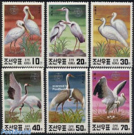 Korea, North 1991 Birds 6v, Mint NH, Nature - Birds - Storks - Corée Du Nord
