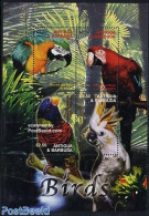 Antigua & Barbuda 2004 Parrots 4v M/s, Ara Ararauna, Mint NH - Antigua And Barbuda (1981-...)
