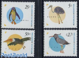 Argentina 1995 Definitives, Birds 4v, Mint NH, Nature - Birds - Penguins - Toucans - Neufs