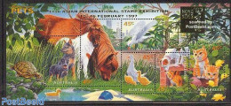 Australia 1996 Hong Kong 97 S/s, Mint NH, Nature - Animals (others & Mixed) - Birds - Cats - Dogs - Horses - Poultry -.. - Neufs