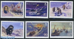 Isle Of Man 2007 Int. Polar Year 6v, Mint NH, History - Nature - Science - Transport - Explorers - Birds - The Arctic .. - Explorers