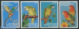 Congo Dem. Republic, (zaire) 2000 Parrots 4v, Mint NH, Nature - Birds - Parrots - Autres & Non Classés
