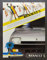 Dépliant Renault 5 - 1984 - Advertising