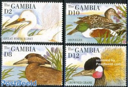 Gambia 1995 Waterbirds 4v, Mint NH, Nature - Birds - Gambie (...-1964)