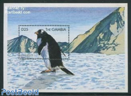 Gambia 1999 Donkey Penguin S/s, Mint NH, Nature - Birds - Penguins - Gambia (...-1964)
