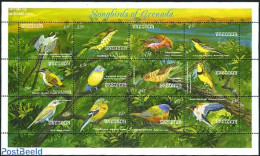 Grenada 1993 Birds 12v M/s, Mint NH, Nature - Birds - Autres & Non Classés