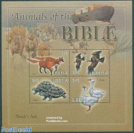 Liberia 2006 Animals Of The Bible 4v M/s, Mint NH, Nature - Transport - Animals (others & Mixed) - Birds - Reptiles - .. - Ships