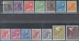 Male 1949 BERLIN Red Overprints 14v, Mint NH - Autres & Non Classés