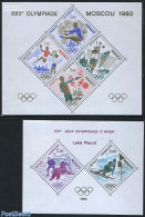 Monaco 1980 Olympic Games 2 S/s (not Valid For Postage), Mint NH, Sport - Gymnastics - Handball - Ice Hockey - Olympic.. - Unused Stamps