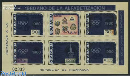 Nicaragua 1980 Olympic Games S/s, Mint NH, History - Sport - Coat Of Arms - Olympic Games - Nicaragua